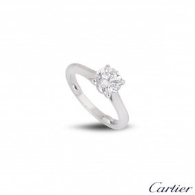Cartier Platinum Diamond 1895 Solitaire Ring 1.16ct G/VVS1 XXX
